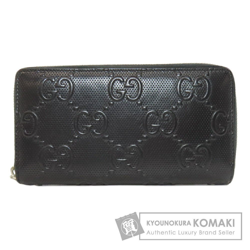 Gucci Zip Around GG Crocodile Long Wallet